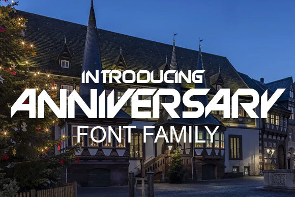 Anniversary: A Techno Font for Distinctive Design