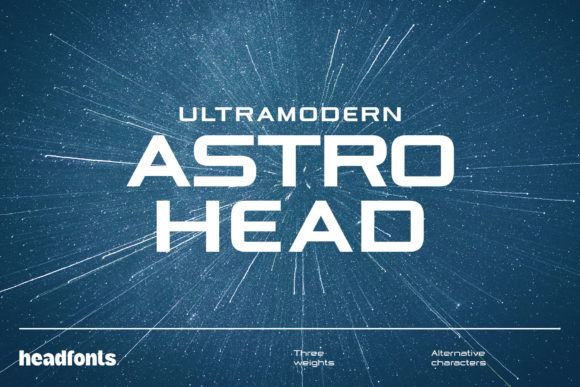Astrohead: The Minimalist Display Font for Modern Design