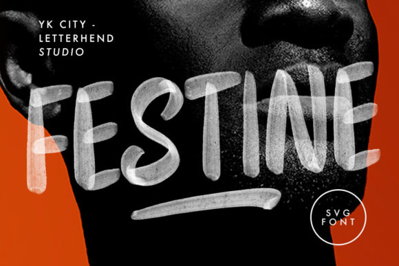 Festine Font: A Brushed Display Typeface for Modern Branding