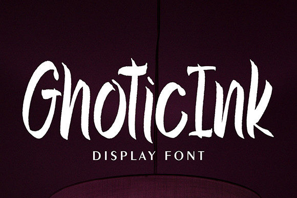 Ghotic Ink: Elevating Design with a Brushed Display Font
