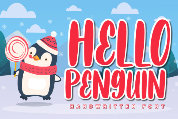 Hello Penguin: A Quirky Display Font for Fun and Trendy Designs