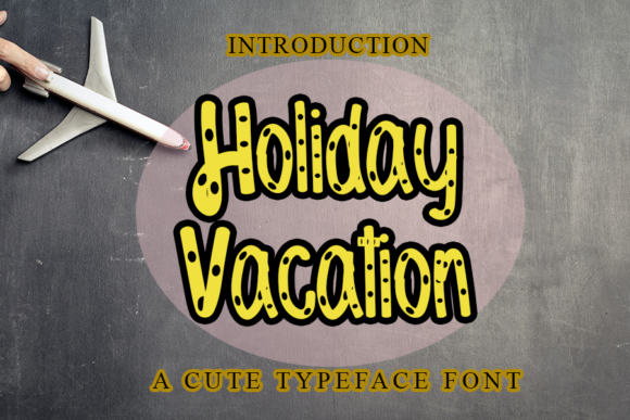 Holiday Vacation: Elevating Design with Trendy Display Typography
