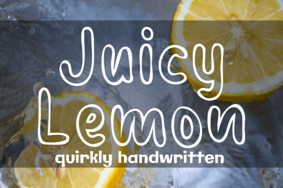 Juicy Lemon: A Fresh Take on Modern Display Typography