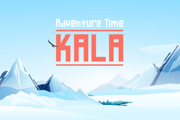 Kala: Strategic Typography for Winter-Themed Branding and Creative Projects