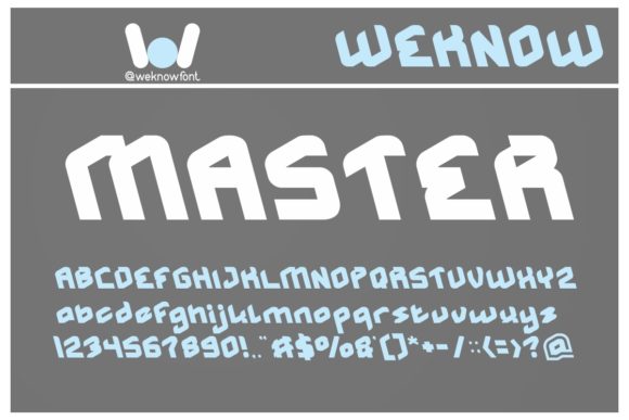 Master: The Bold, Techno Display Font That Demands Attention