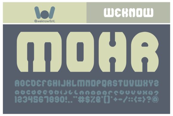 Mohr Font: A Bold Display Typeface for Impactful Visual Communication