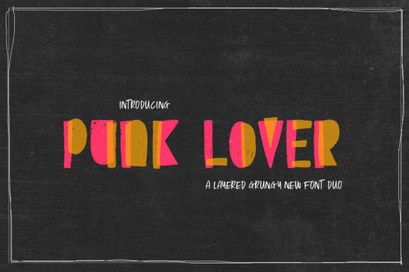 Punk Lover: A Bold Display Font for Creative Projects