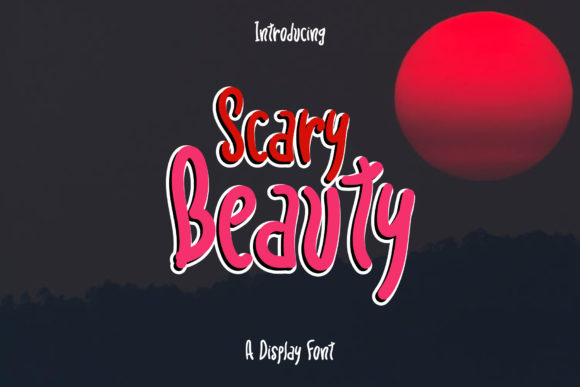 Scary Beauty: A Whimsical Display Font for Creative Projects