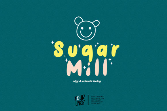 Sugar Mill: A Relaxed Display Font for Casual Designs