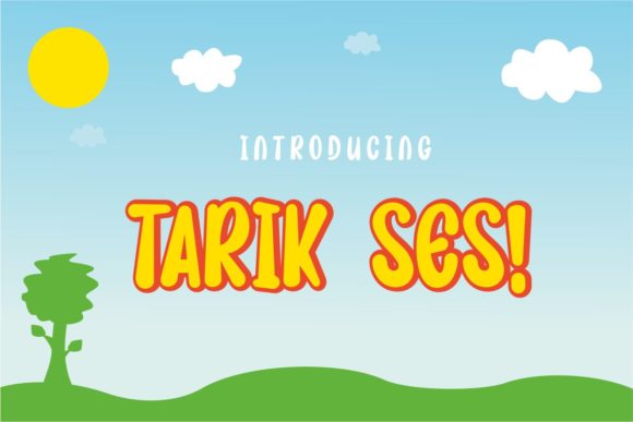 Tarik Ses: A Cute and Unique Display Font for Creative Projects