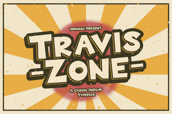 Travis Zone: A Playful Display Font for Bold Designs